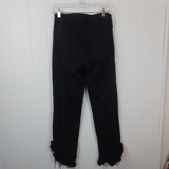 Paige Womens Hoxton Straight Ankle Jeans Frayed Distressed Hem Size 28 - Picture 6 of 9